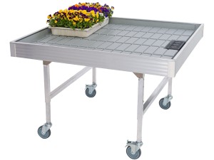 Mobilny stół zalewowy  "Floks " 1,0mx1,1m o regulowanej wysokość  60cm/80cm