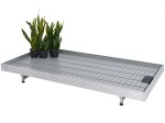 Stacjonarne stoły zalewowe  "Floks " do ekspozycji wysokich roślin ozdobnych 1,2mx2,5m o stałej wysokość  25cm